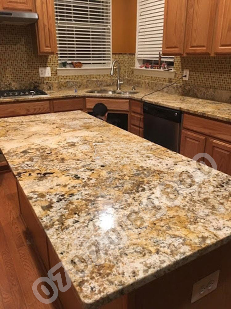 Đá Granite Vàng Brazil Solarius - Ảnh 2